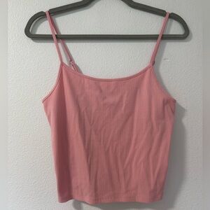 American Eagle Ribbed Cami Pink Size L